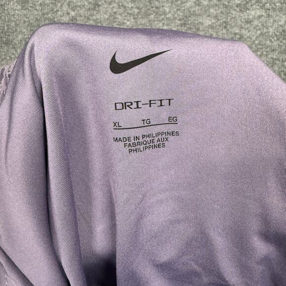 New Nike Womens Size XL Dri-Fit Brief Lined Training Shorts Pink Elastic Waist - Picture 6 of 10